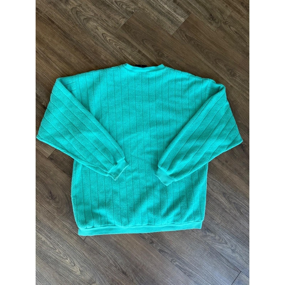 Sport‎ America Vintage Ski Fleece Sweatshirt Steamboat Colorado Teal Mens Large - Picture 6 of 6